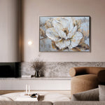 Floral 135 Canvas Art 60 x 40 cm / Black