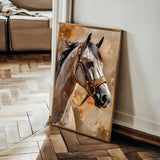 Horses 135 Canvas Art 60 x 40 cm / Black