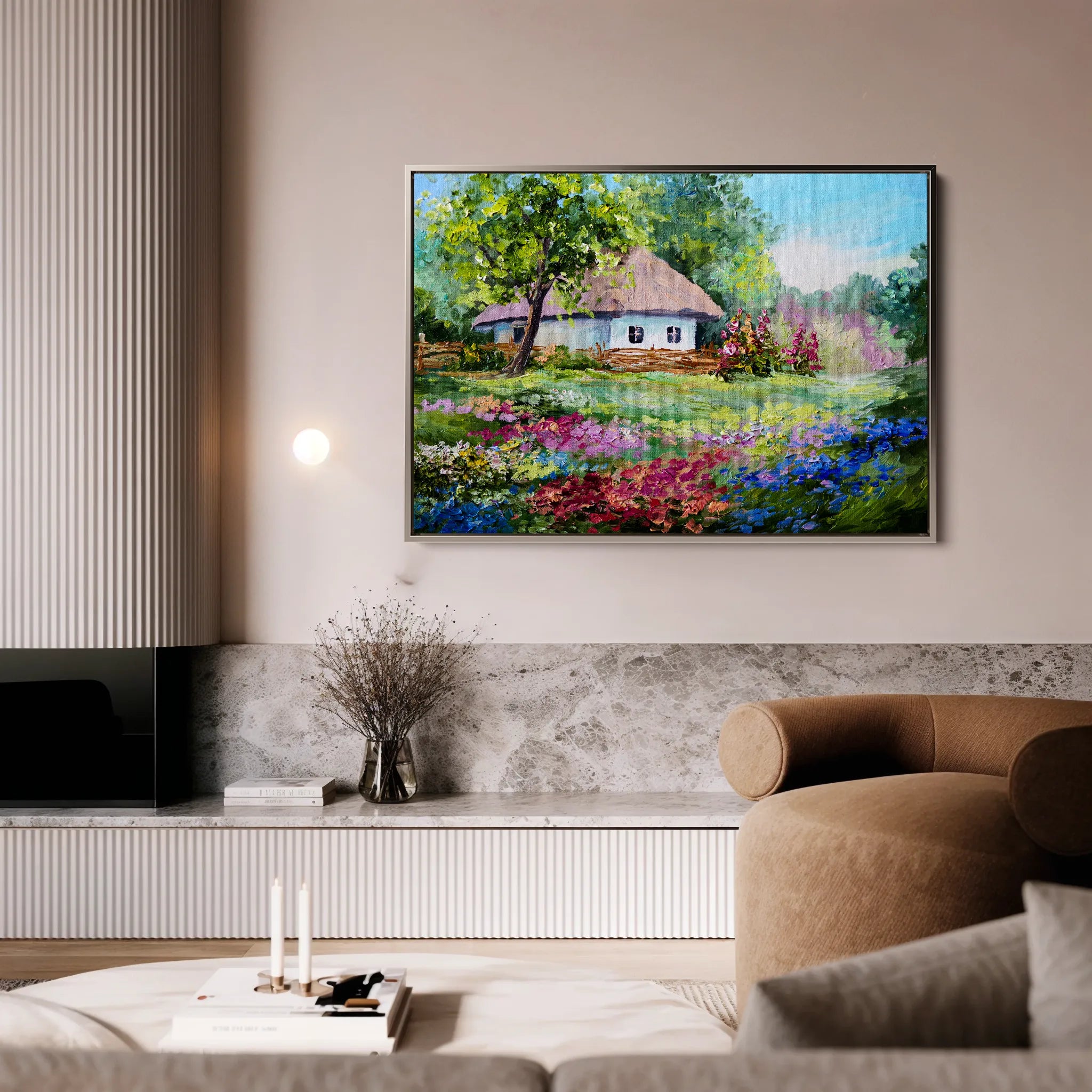 Landscape 135 Canvas Art 60 x 40 cm / Black