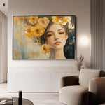 Portrait 135 Canvas Art 60 x 40 cm / Black