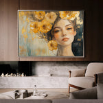 Portrait 135 Canvas Art 60 x 40 cm / Black