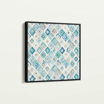 Abstract 1350 Canvas Art 60 x 60 cm / Black