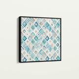 Abstract 1350 Canvas Art 60 x 60 cm / Black