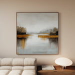 Abstract 1352 Canvas Art 60 x 60 cm / Black