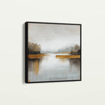 Abstract 1352 Canvas Art 60 x 60 cm / Black