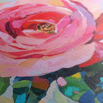 Floral 1352 Canvas Art 60 x 60 cm / Black