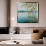 Abstract 1353 Canvas Art 60 x 60 cm / Black
