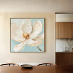 Floral 1353 Canvas Art 60 x 60 cm / Black