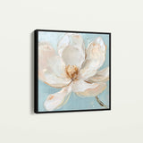 Floral 1353 Canvas Art 60 x 60 cm / Black
