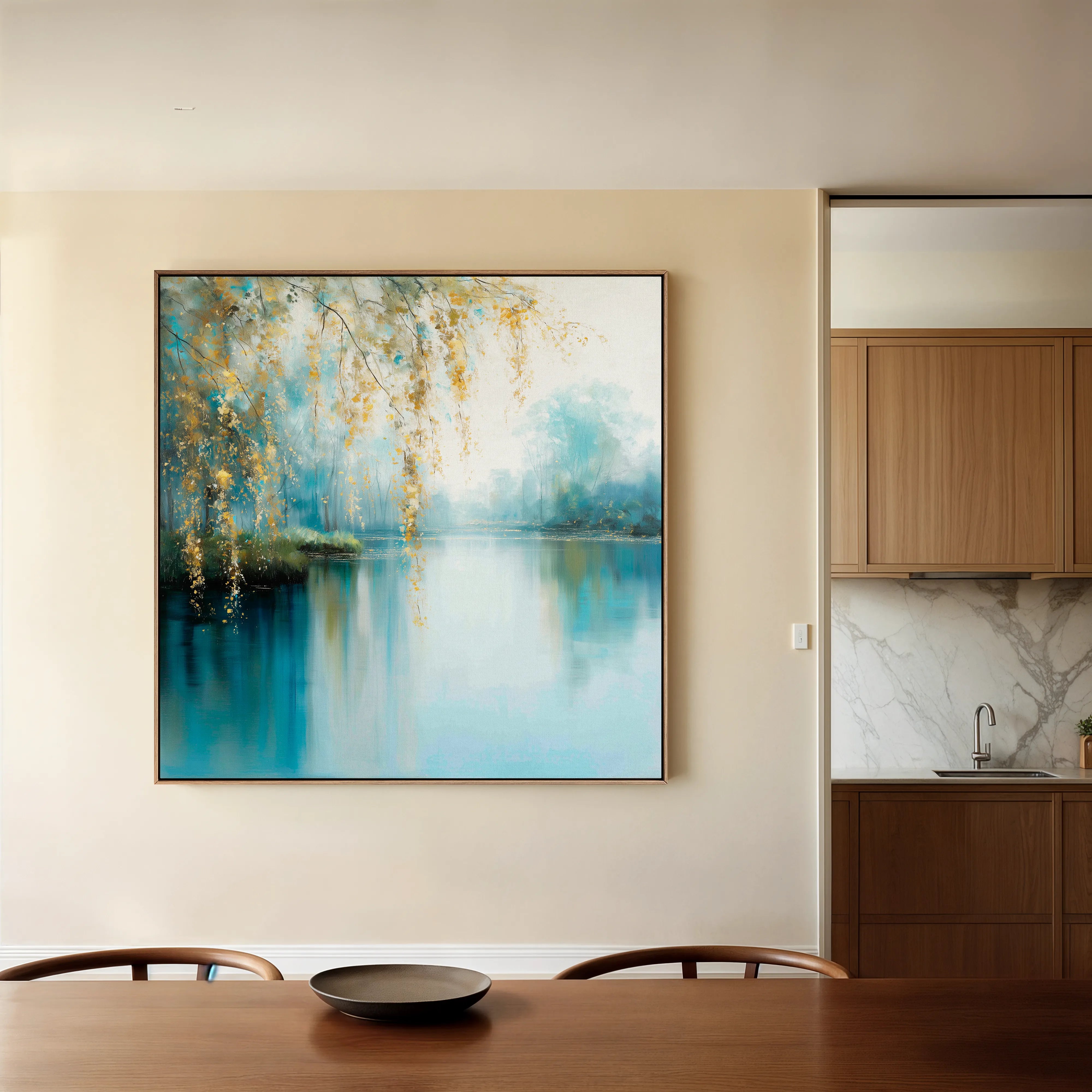 Abstract 1354 Canvas Art 60 x 60 cm / Black
