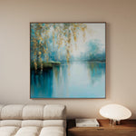 Abstract 1354 Canvas Art 60 x 60 cm / Black