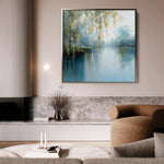 Abstract 1354 Canvas Art 60 x 60 cm / Black