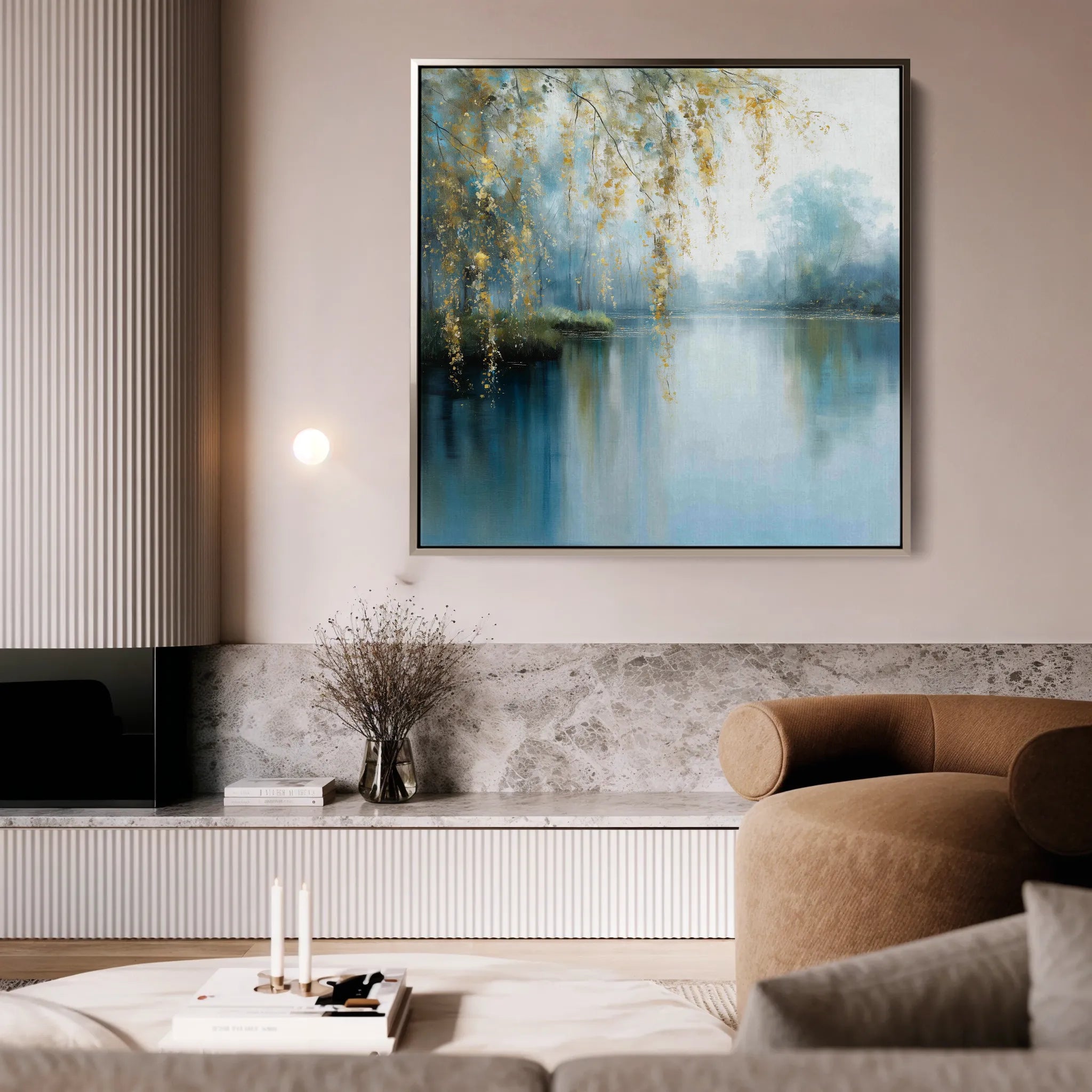 Abstract 1354 Canvas Art 60 x 60 cm / Black
