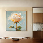 Floral 1354 Canvas Art 60 x 60 cm / Black