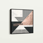 Abstract 1356 Canvas Art 60 x 60 cm / Black
