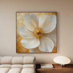 Floral 1356 Canvas Art 60 x 60 cm / Black