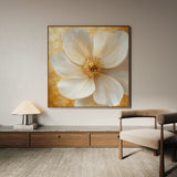 Floral 1356 Canvas Art 60 x 60 cm / Black