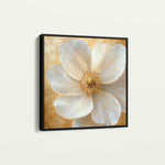 Floral 1356 Canvas Art 60 x 60 cm / Black