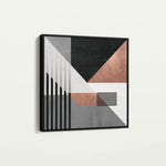 Abstract 1357 Canvas Art 60 x 60 cm / Black