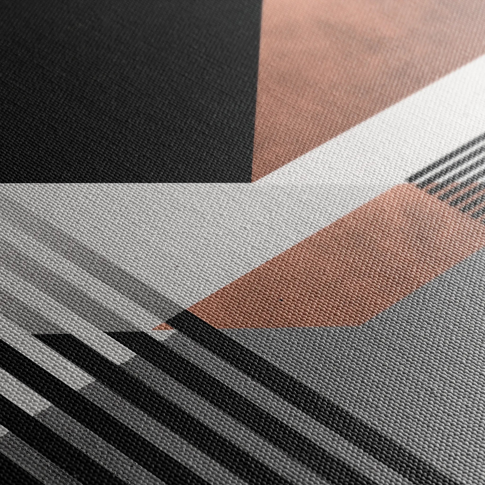 Abstract 1357 Canvas Art 60 x 60 cm / Black