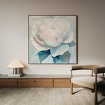 Floral 1358 Canvas Art 60 x 60 cm / Black