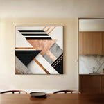 Abstract 1359 Canvas Art 60 x 60 cm / Black