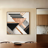 Abstract 1359 Canvas Art 60 x 60 cm / Black