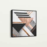 Abstract 1359 Canvas Art 60 x 60 cm / Black