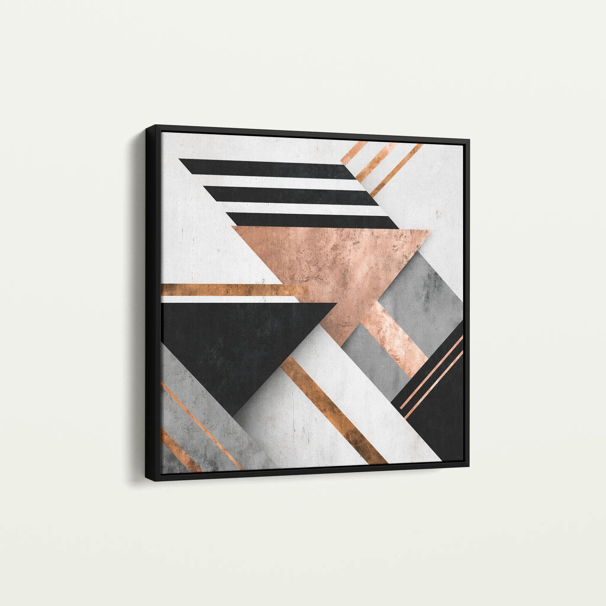 Abstract 1359 Canvas Art 60 x 60 cm / Black