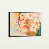 Portrait 136 Canvas Art 60 x 40 cm / Black