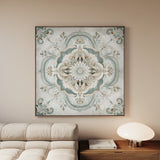 Abstract 1360 Canvas Art 60 x 60 cm / Black
