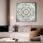 Abstract 1360 Canvas Art 60 x 60 cm / Black
