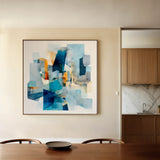 Abstract 1361 Canvas Art 60 x 60 cm / Black