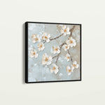 Floral 1361 Canvas Art 60 x 60 cm / Black