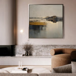 Abstract 1362 Canvas Art 60 x 60 cm / Black