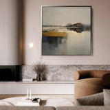 Abstract 1362 Canvas Art 60 x 60 cm / Black