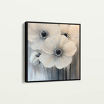 Floral 1362 Canvas Art 60 x 60 cm / Black