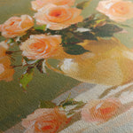 Floral 1363 Canvas Art 60 x 60 cm / Black