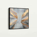 Abstract 1366 Canvas Art 60 x 60 cm / Black