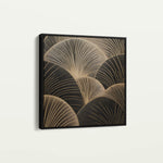 Abstract 1367 Canvas Art 60 x 60 cm / Black