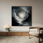 Abstract 1368 Canvas Art 60 x 60 cm / Black