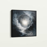 Abstract 1368 Canvas Art 60 x 60 cm / Black