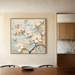 Floral 1368 Canvas Art 60 x 60 cm / Black