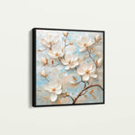 Floral 1368 Canvas Art 60 x 60 cm / Black