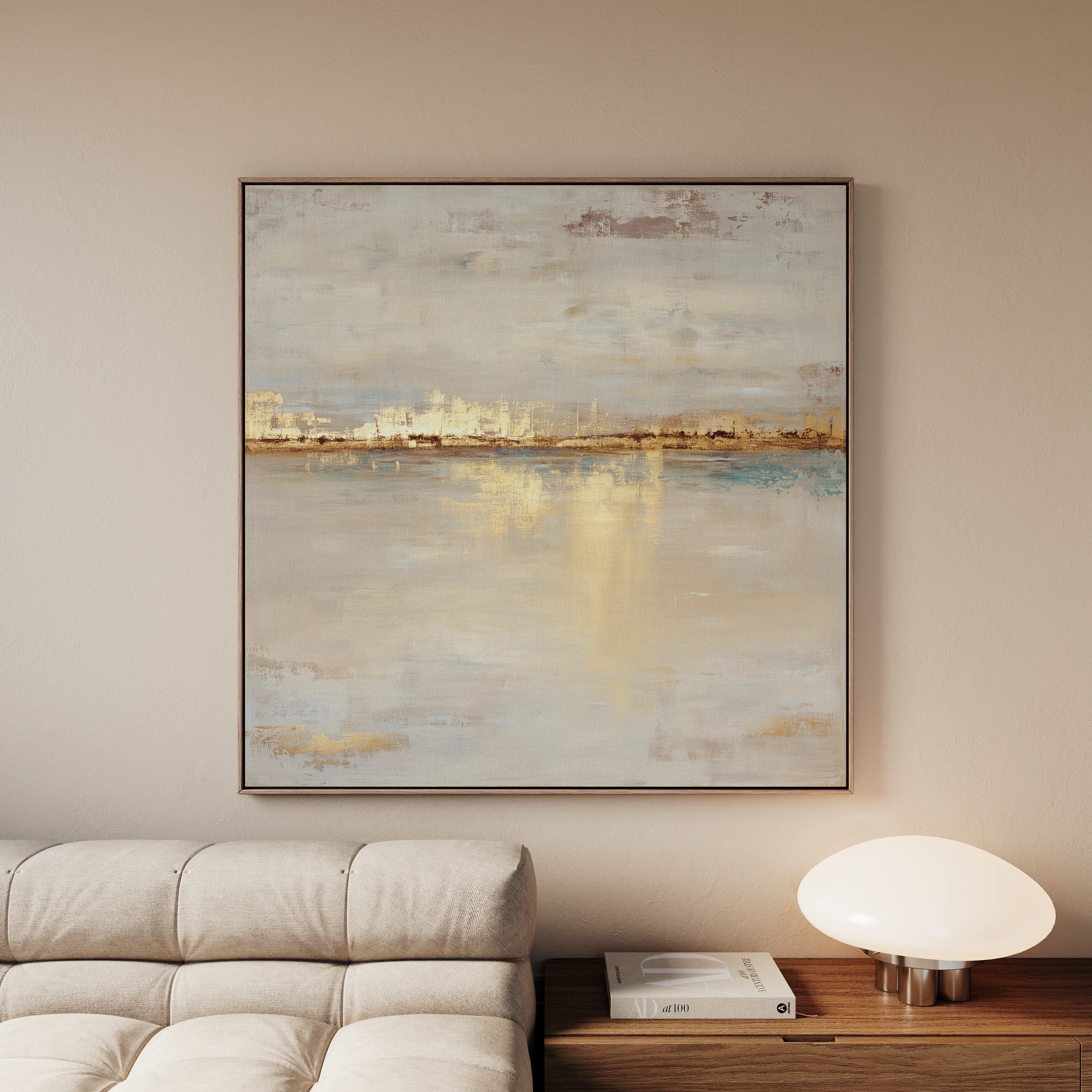 Abstract 1369 Canvas Art 60 x 60 cm / Black
