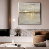 Abstract 1369 Canvas Art 60 x 60 cm / Black