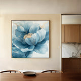Floral 1369 Canvas Art 60 x 60 cm / Black