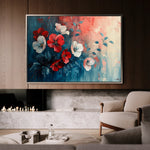 Floral 137 Canvas Art 60 x 40 cm / Black