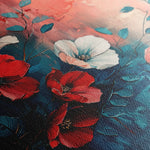 Floral 137 Canvas Art 60 x 40 cm / Black