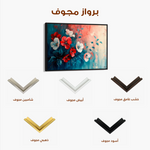 Floral 137 Canvas Art 60 x 40 cm / Black